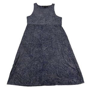 Athleta A-Line Dress Women’s Small Blue White Print Sleeveless Modal Stretch